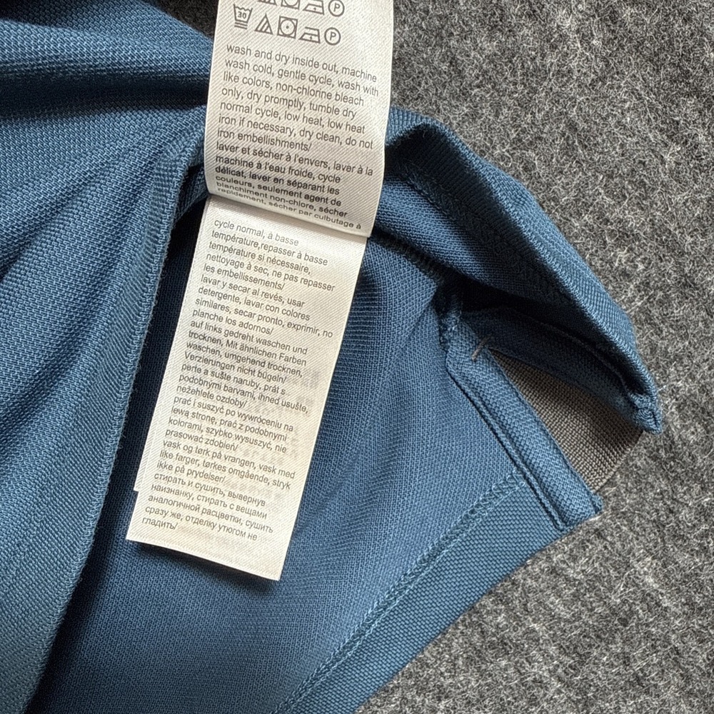 Calvin Klein Men's Blue Short Sleeve Polo Shirt Men's Medium Embroidered Logo - Picture 8 of 9
